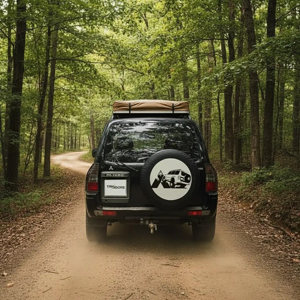 Mitsubishi SUV Designed Spare Wheel Tire Cover